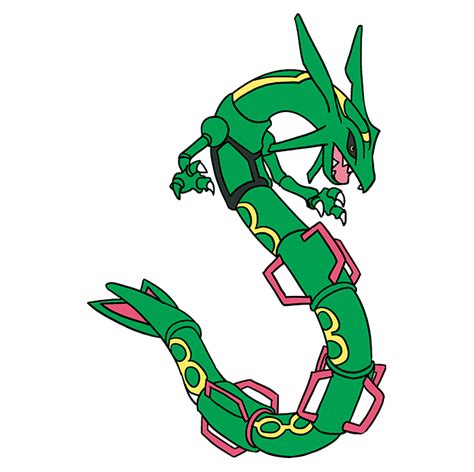 how to draw rayquaza